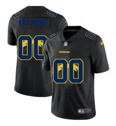 Men Women Youth Toddler Los Angeles Chargers Custom Men Nike Team Logo Dual Overlap Limited NFL Jerseyey Black