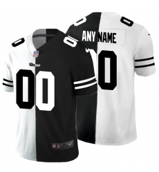 Men Women Youth Toddler Los Angeles Rams Custom Men Black V White Peace Split Nike Vapor Untouchable Limited NFL Jersey