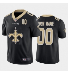 Men Women Youth Toddler New Orleans Saints Custom Black Men Nike Big Team Logo Player Vapor Limited NFL Jersey