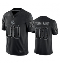 Men Women Youth Custom Pittsburgh Steelers  Reflective Limited Stitched Jersey