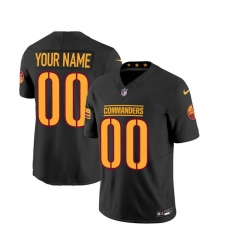 Men Washington Commanders Active Player Custom Black 2023 F U S E  Vapor Limited Stitched Football Jersey