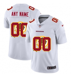 Men Women Youth Toddler Washington Redskins Custom White Men Nike Team Logo Dual Overlap Limited NFL Jersey