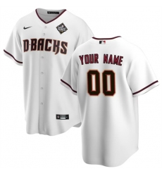 Men Arizona Diamondbacks Active Player Custom White 2023 World Series Home Cool Base Stitched Baseball Jersey