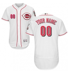 Men Women Youth All Size Cincinnati Reds Custom Flex Base Jersey White