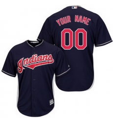 Men Women Youth Toddler All Size Replica Navy Blue Baseball Alternate Youth Jersey Customized Cleveland Indians Cool Base