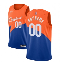 Men Women Youth Toddler Cleveland Cavaliers Orange Blue  Custom Adidas NBA Stitched Jersey