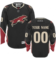 Men Women Youth Toddler Youth Black Jersey - Customized Reebok Arizona Coyotes Third