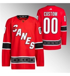 Men Women Youth Carolina Hurricanes Custom Red 2022 23 Reverse Retro Stitched Jersey