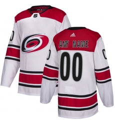 Men Women Youth Toddler White Jersey - Customized Adidas Carolina Hurricanes Away