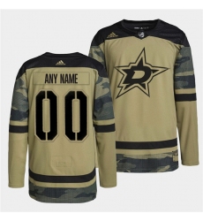 Men Dallas Stars Active Player Custom 2022 Camo Military Appreciation Night Stitched jersey