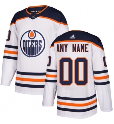 Men Women Youth Toddler Youth White Jersey - Customized Adidas Edmonton Oilers Away