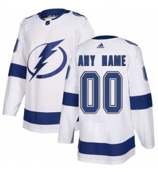 Men Women Youth Toddler Youth White Jersey - Customized Adidas Tampa Bay Lightning Away