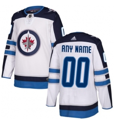 Men Women Youth Toddler White Jersey - Customized Adidas Winnipeg Jets Away