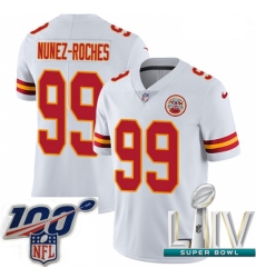 2020 Super Bowl LIV Men Nike Kansas City Chiefs #99 Rakeem Nunez-Roches White Vapor Untouchable Limited Player NFL Jersey