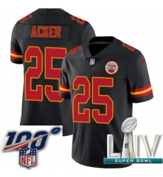 2020 Super Bowl LIV Youth Nike Kansas City Chiefs #27 Kenneth Acker Limited Black Rush Vapor Untouchable NFL Jersey