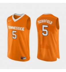 Men Tennessee Volunteers Admiral Schofield Orange Authentic Performace College Basketball Jersey