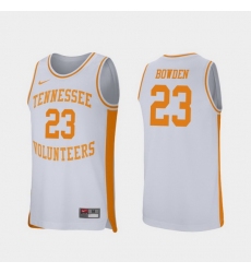 Men Tennessee Volunteers Jordan Bowden White Retro Performance College Basketball Jersey