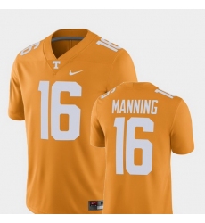 Men Tennessee Volunteers Peyton Manning Tennessee Orange Alumni Football Game Player Jersey