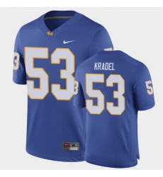 Men Pitt Panthers Jake Kradel Game Royal Football Jersey