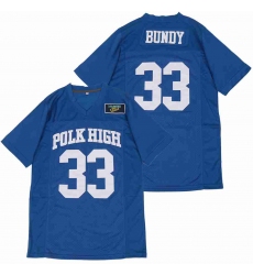 Men Al Bundy Polk High 33 Movie Football Jerse blue