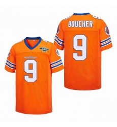 Men The Waterboy Jersey Bourbon Bowl Bobby Boucher 9 Orange color