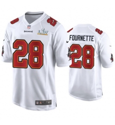 Leonard Fournette Buccaneers White Super Bowl Lv Game Fashion Jersey