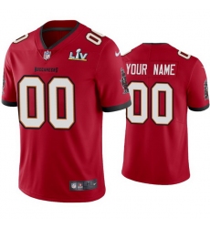 Men Custom Buccaneers Red Super Bowl Lv Vapor Limited Jersey