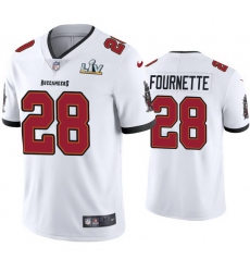 Men Leonard Fournette Buccaneers White Super Bowl Lv Vapor Limited Jersey