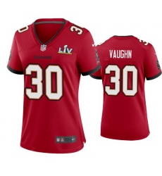 Women Ke'Shawn Vaughn Buccaneers Red Super Bowl Lv Game Jersey