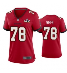 Women Tristan Wirfs Buccaneers Red Super Bowl Lv Game Jersey