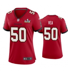 Women Vita Vea Buccaneers Red Super Bowl Lv Game Jersey