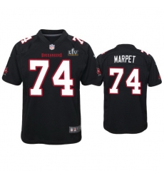 Youth Ali Marpet Buccaneers Black Super Bowl Lv Game Fashion Jersey