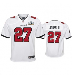 Youth Ronald Jones Ii Buccaneers White Super Bowl Lv Game Jersey