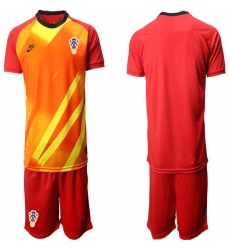 Mens Croatia Short Soccer Jerseys 002