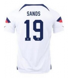 Men US 2022 FIFA Soccer Jersey White 009