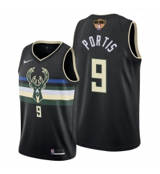 bucks bobby portis statement edition black 2021 nba finals jersey