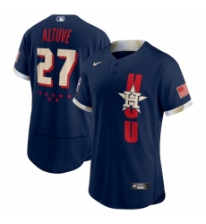 Men's Houston Astros #27 José Altuve Nike Navy 2021 MLB All-Star Game Authentic Player Jersey