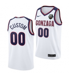 Gonzaga Bulldogs Custom 2021 Wcc Mens Basketball Conference Tournament Champions Limited White Jersey