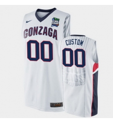 Gonzaga Bulldogs Custom White 2019 Final Four Men'S Jersey