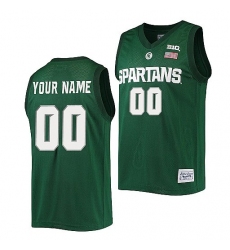 Michigan State Spartans Custom Green Alumni Commemorative Classic Jersey