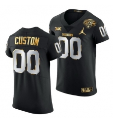 Oklahoma Sooners Custom Black 2020 Cotton Bowl Classic Golden Edition Jersey