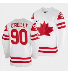 Men's Ryan O'Reilly Canada Hockey White 2022 Beijing Winter Olympic #90 Home Jersey