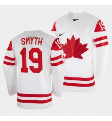 Men's Ryan Smyth Canada Hockey White 2022 Winter Olympic #19 Salt Lake City Jersey