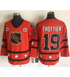 1972-81 NHL All-Star #19 Bryan Trottier Orange CCM Throwback Stitched Vintage Hockey Jersey