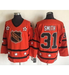 1972-81 NHL All-Star #31 Billy Smith Orange CCM Throwback Stitched Vintage Hockey Jersey