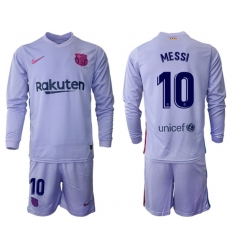 Men Barcelona Long Sleeve Soccer Jerseys 547