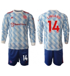 Men Manchester United Long Sleeve Soccer Jerseys 534