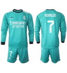 Men Real Madrid Long Sleeve Soccer Jerseys 512