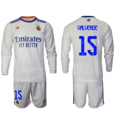 Men Real Madrid Long Sleeve Soccer Jerseys 566