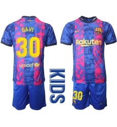 Kids Barcelona Soccer Jerseys 002